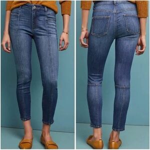 Pilcro and the Letterpress Dark Blue High Rise Denim Leggings